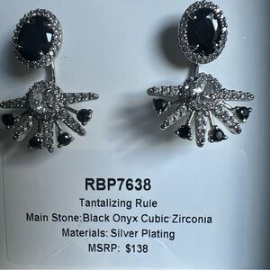 Bomb Party Reign Villain Collection RBP7638 Black Onyx CZ